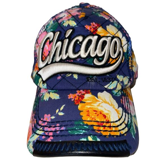 Robin Ruth Accessories - Chicago Floral Hat Baseball Cap Quilted Cottage Snapback